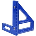 thumbnail image 1 of KAKOWELY angle ruler Aluminum Alloy 45 90 Degree Gauge Square Multifunction Ruler Miter Triangle Ruler4.45"X3.15"X0.28", 1 of 5