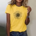 thumbnail image 1 of Shorts pour Femmes, Chemisiers pour Femmes, T-Shirts à Col Rond Amusants pour Femmes à Imprimé Mode, Manches Courtes, Blouse Ample, 1 of 5