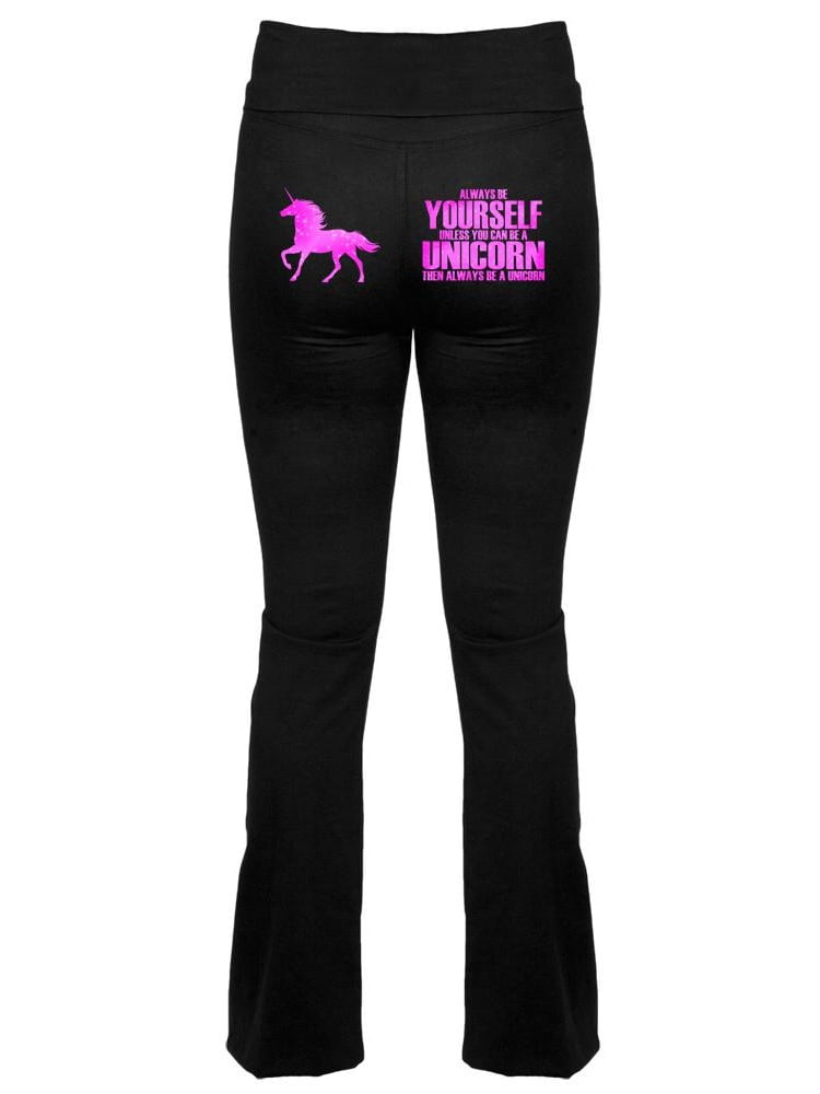 Always Be Yourself Unicorn Yoga Pants 