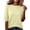 Beige, variant on Staron Women Ribbed Round Neck 3/4 Sleeve Solid Basic Casual Comfy Travel Loose Tops Tshirt Blouse, Dark Gray XL