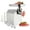 Hc-22D, Output 180Kg/H, variant on Electric Meat Grinder 1100W, Stainless Steel Heavy Duty Mincer, Max 397 lbs/H, Sausage Stuffer with 2 Blades & 2 Plates, Silver
