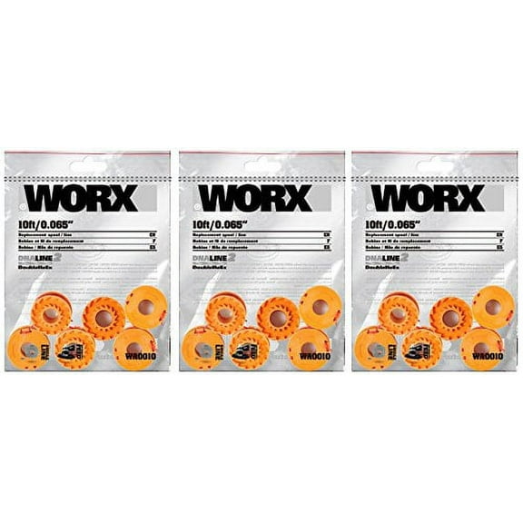 WORX WA0010 Replacement 10-Foot Grass Trimmer/Edger Spool Line, See Product Description for Compatible Models bpzRKo, 18-Pack