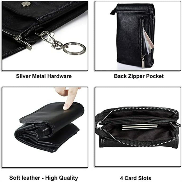 befen Black Women's Genuine Leather Wristlet Clutch Crossbody Phone Bags  Wallet Purses and Handbags for Women, Fit Phone 14 Pro Max: Handbags