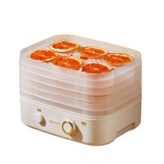 Máquina secadora de frutas secas, verduras y hierbas, minideshidratador de alimentos para el hogar, deshidratador de carne para mascotas, 5 bandejas, aperitivos, secador de aire, horno UE