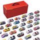 thumbnail image 1 of 48 unidades de mini coches de tracción hacia atrás, 3 estilos, metal y ABS, con garaje y mapa, juego interactivo para niños de 4 a 14 años, desarrollo de habilidades motoras, 1 of 4