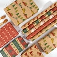 thumbnail image 6 of CCOCC Christmas Wrapping Paper Jumbo Rolls Xmas Gifts Packing Supplies Vintage Christmas Wrapping Papers 70Cm X 50Cm Gifts Wrap Paper, 6 of 7