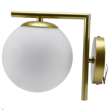 

WELPET Modern Style Led Wall Lamp Nordic Glass Ball Wall Lamp Passage Corridor Bedroom Bedside Lamp Wall Lamp Gold