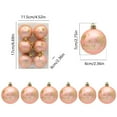 thumbnail image 3 of ¡Gran Ahorro en tu Compra!, Bolas de Navidad Bolas de decoración para árbol de Navidad Bolas de polvo Colgantes de Navidad 6 cm Decoración navideña Colgante pequeño Akmoler, 3 of 9