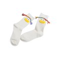 thumbnail image 2 of Cute Cartoon Big Mouth Crew Socks, Colorful Braided Rope Funny Face Casual Cotton Socks, Comfort Soft Daily Wear Mid Calf Socks for Women, 2 of 5