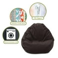 thumbnail image 6 of Indoor Storm Villa Velvet Classic Bean Bag Chair 28 in L x 28 in W x 22 in H, 6 of 6