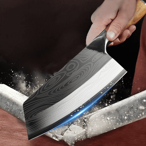 8 inch Meat Cleaver Knife ,Vegetable and Butcher Knife ,German High Carbon Stainless Steel,Kitchen Chef Knives with Ergonomic Handle for Home, Kitchen & Restaurant