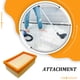 thumbnail image 3 of Ounissouiy 3 piezas de repuesto de filtro de aire de vacío naranja para un filtro de aire compatible de limpieza eficiente Type3, 3 of 6