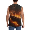 thumbnail image 4 of Balery Cool Fire Man Camisetas sin mangas para hombre, absorbe la humedad y protege contra el mal olor.-X-Large, 4 of 7