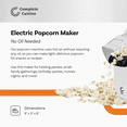 thumbnail image 2 of Open Box Complete Cuisine CC-PM1100 Hot-Air Countertop Popcorn Maker, White, 2 of 5
