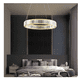 thumbnail image 5 of Lámpara Colgante De Techo Cristal Decorativa Moderna Comedor Malubero Dorado, 5 of 5