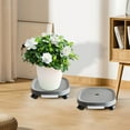 thumbnail image 5 of Dadiaei Plant Caddy with Universal Wheels, Round Movable Planter Dolly Trolley Tray Pallet for Indoor & Outdoor Use, Heavy Duty Plant Pot Mover with 360° Swivel Casters, Ideal for Flower Stands, 5 of 5