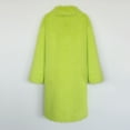 thumbnail image 6 of Wutalume Women's Fashion Plush Jacket Casual Solid-color Long-sleeved Cardigan Long Coat, Faux Fur Design, Warm and Elegant, Ideal for Winter Parties and Outings,Fluorescent Green 2XL, 6 of 6