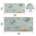 thumbnail image 3 of Leather Keyboard and Mouse Desk Mat Office Desk Accessories Protective Office Desk Decor Desk Pad Mat for Gaming, Work from Home, Office Balloon and Sailboat 16.5" x 35.4", 3 of 9