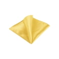 thumbnail image 1 of INSPIRE CHIC Men's Pocket Square Solid Color Handkerchiefs Self-folded For Wedding Party Light Yellow One Size, 1 of 4