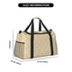 thumbnail image 3 of Disketp Damask Beige Tan Brown Bolsa de Viaje Tipo Duffle, Bolso de Mano para Fin de Semana para Mujer, Bolsa de Gimnasio Ligera para Hombre, Esencial para Viajes, 3 of 7