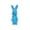 Blue, variant on 9.64Inch Easter Glitter Foam Bunny Figurine with Ribbon Bow, Table Centerpiece for Spring Party Easter Supplies