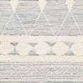 thumbnail image 6 of Hauteloom Moe Wool Living Room, Bedroom Area Rug - Bohemian, Transitional - High Pile - Blue, Navy, White - 2' x 3', 6 of 8