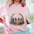 thumbnail image 3 of Witches Under the Moon Halloween T-Shirt, Gothic Witch Coven Graphic Tee, Spooky Season Top, Witchy Aesthetic Shirt, Fall Festival Gift, 3 of 7