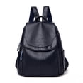 thumbnail image 1 of Backpack Women's Trendy All-match Anti-theft Backpack Large Capacity Soft Leather Women's Travel Backpack, 1 of 5