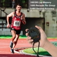 thumbnail image 6 of Uxcell Sport Stopwatch Timer 120 Lap Memory 0.01 Second Timing Stop Watch Alarm Clock for Coach Black, 6 of 7