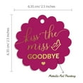 thumbnail image 6 of Inkdotpot Kiss The Miss Goodbye Bridal Shower Bottle Tag Real Gold Foil Favor Hang Tags 50 Pack, 6 of 6
