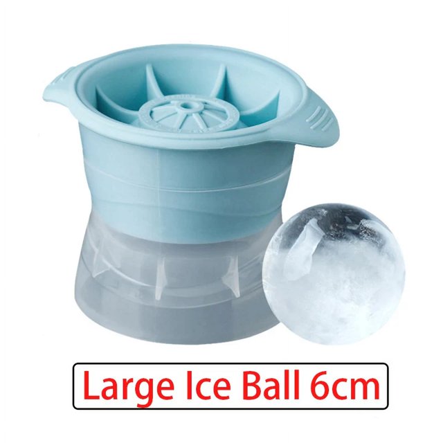 Molde cuadrado grande de silicona para hacer cubitos de hielo, bandeja reutilizable para congelador de bebidas, Whisky y vino, DIY, 4/6