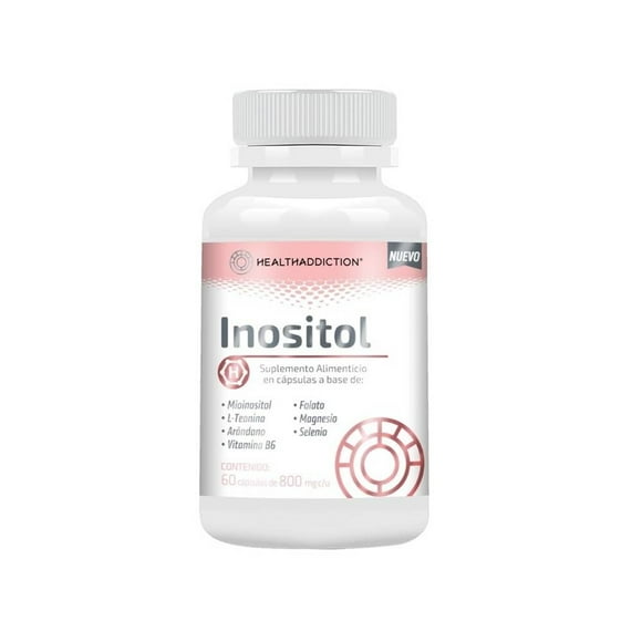 Suplemento alimenticio Healthaddiction Inositol 60 cápsulas de 800mg c/u