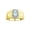 Aquamarine, variant on Men's Rings Yellow Gold Plated Silver Classic Halo Of Diamonds 7X5MM Oval Gemstone Ring Pink Ice October Birthstone Rings For Men Size 11