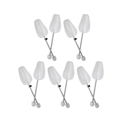 

5 Pairs Black Adjustable Plastic Shape Shoe Stretcher Professional Shoe Tree Shaper Shoe Shape Keeper(White)