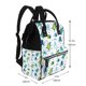 thumbnail image 2 of Disketp Cartoon Sea Creatures Mochila de Pañales de Gran Capacidad con Múltiples Bolsillos, Mochila de Viaje Multifuncional para Bebé, Unisex, Moderna y Resistente, 2 of 6