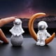 thumbnail image 1 of 4 pcs Astronaut Figure Statue Figurine Silver, 1 of 5