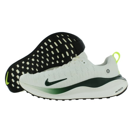 Nike Reactx Infinity Run Flyknit 4 Unisex Shoes Size 8.5, Color: White/Pro Green/Volt/Sail