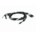 thumbnail image 1 of Avocent CBL0106 Keyboard/Video/Mouse/Audio Cable - 6' - 4 Pin USB Type B, Mini-Phone 3.5 mm, 20 Pin DisplayPort (M) to 4 Pin USB Type A, 1 of 3