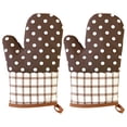 thumbnail image 2 of Oven Mitts,Heat Resistant Kitchen Oven Gloves,Heat Resistant Non-Slip Gloves,Extra Long Flexible Thick Mitts For Kitchen,Cooking,Baking,Barbecue,one pair, 2 of 5