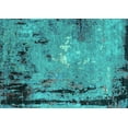 thumbnail image 1 of Ahgly Company Indoor Rectangle Oriental Turquoise Blue Industrial Area Rugs, 4' x 6', 1 of 4