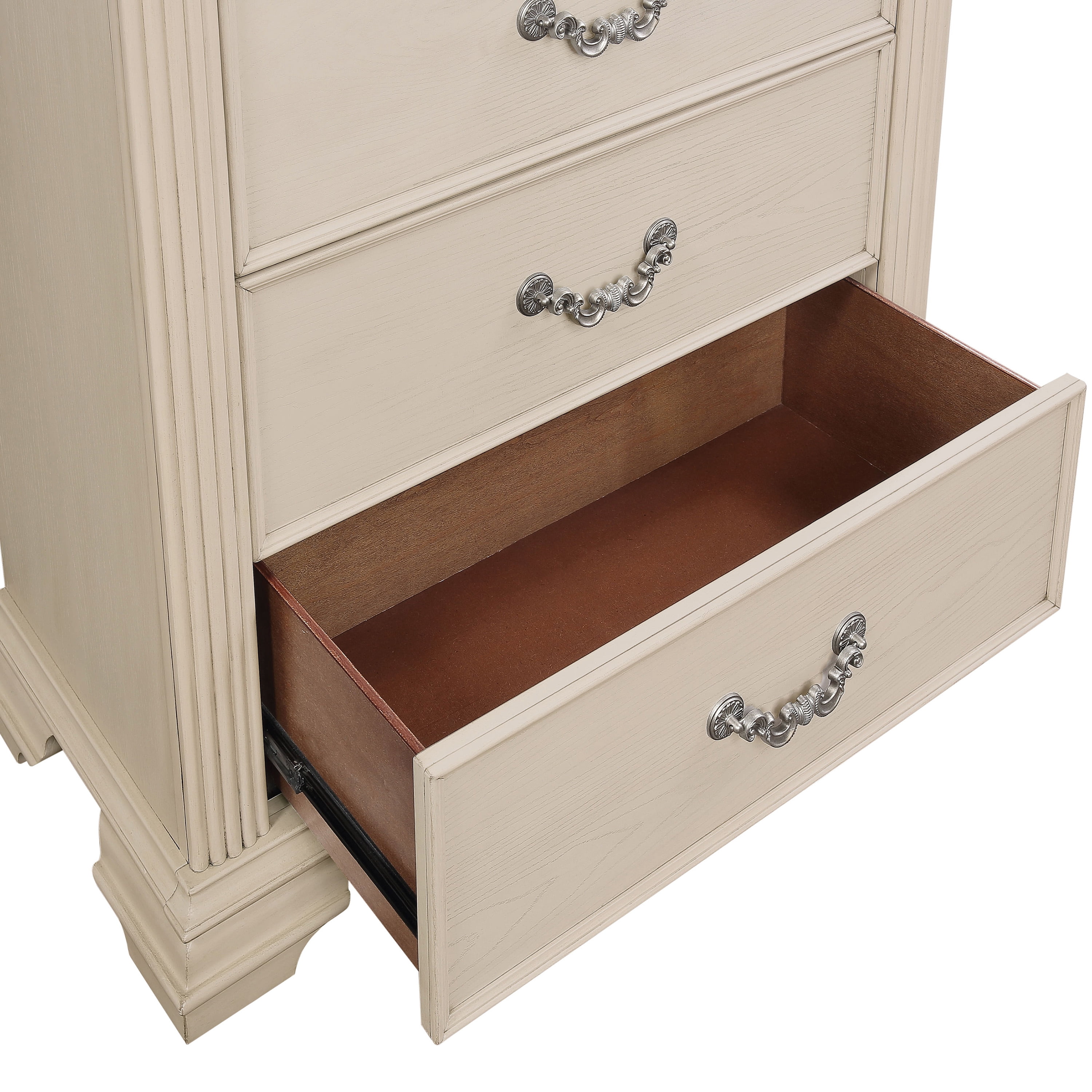 Furniture of America Rendy Adult Traditional 5-Drawer Vertical Dresser, White