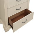 thumbnail image 5 of Furniture of America Rendy Adult Traditional 5-Drawer Vertical Dresser, White, 5 of 7