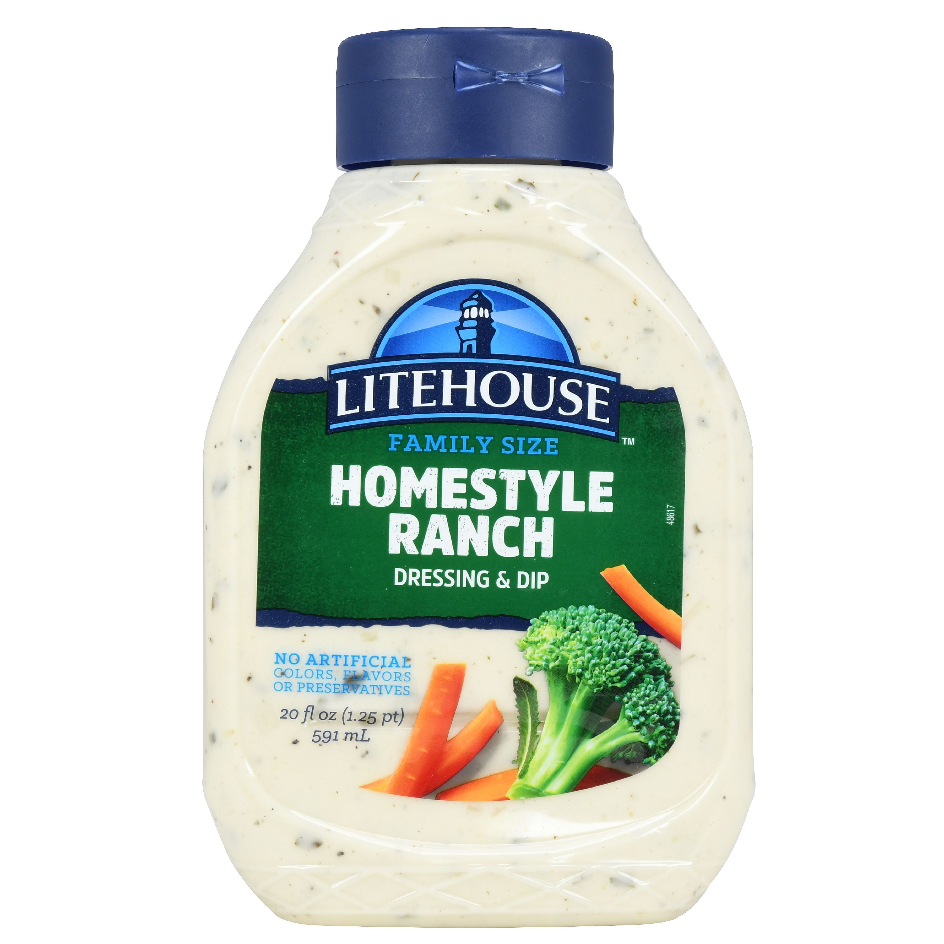 Litehouse Homestyle Ranch Refrigerated Salad Dressing &amp; Dip, 20 Fluid ...