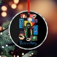 thumbnail image 5 of Rick And Morty Christmas Round Ornament Glass Circular Pendant Smooth Hanging Decoration for Home, Office & Christmas Tree, 5 of 8