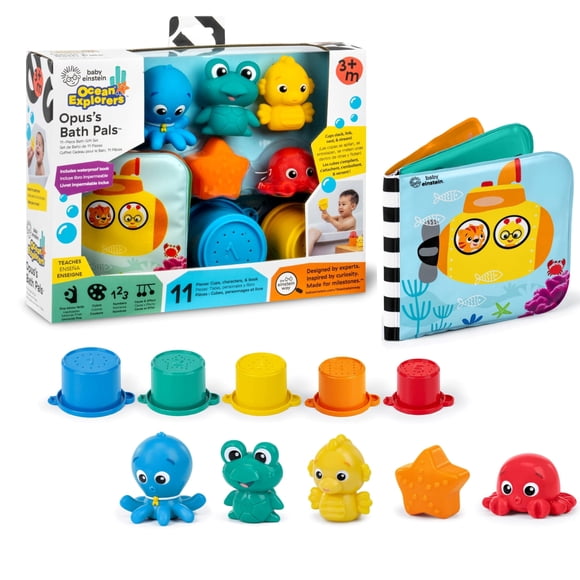 Set de juguetes de baño Baby Einstein Ocean Explorers Opus, 11 piezas