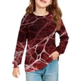 thumbnail image 2 of Halloween 2025 NEW Girls Tops Size 5-6 Long Sleeve Shirts Fall Cute Ghost Black Shirts Kids Crew Neck Size 5-6 T-shirts Trendy Plain Tween Girls Clothes, 2 of 5