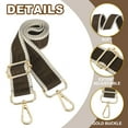 thumbnail image 3 of Correa de bolso ajustable Uxcell, correas de bolso cruzadas, correa ancha para el hombro, cinturón de reemplazo universal para bolsos de mano de mujeres, marrón oscuro, 3 of 6