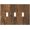 Brown Wood Texture Vintage Oak Print, variant on Stone Brick Tile Pattern Abstract Print Light Switch Cover 1 Gang Toggle Switchplates Decorator Outlet Wall Plate for Farmhouse Kitchen Decor