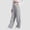 F-185Silver, variant on ZHOGXU Womens Sweatpants Plush Elastic Waist Solid Color Straight Fit Wide Leg Comfortable Fashion Sports Trousers With Pocket For Casual Daily Wear Black L