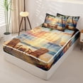 thumbnail image 2 of Erosebridal Tropical Sunset Beach Zipper Twin Comforter Sets with Fitted Sheet and 2 Pillowcases,Palm Sailboat Summer Coastal Print Zipper Bedding Set For Boys,Navy Blue Reversible,4pcs, 2 of 7